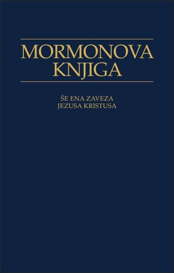 Mormonova knjiga - Cerkev Jezusa Kristusa svetih iz poslednjih dni