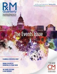 Pharmacy Marketing Quarterly - Spring 2015