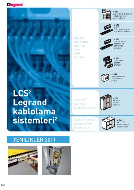 Legrand 2011-2012 Genel Katalog Sayfa 502 - 509 (1,67 MB, PDF)