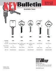 Ilco Key Bulletin #18 (March 2008) - LV Sales Inc