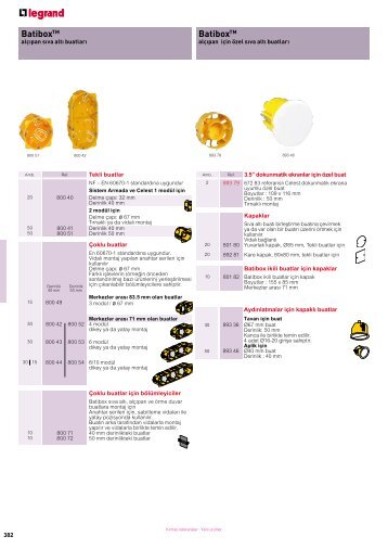 Legrand 2011-2012 Genel Katalog Sayfa 382 - 387 (946 KB, PDF)