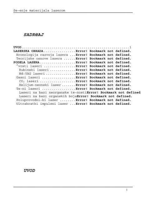 Lasersko secenje-19 - Seminarski Maturski Diplomski Radovi