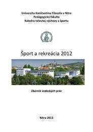 Atletika 2008 - Katedra telesnej vÃ½chovy a Å¡portu - Univerzita ...