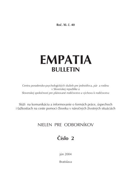 EMPATIA - Psychologia.sk