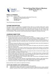 Course Outline Template - Singapore Management University