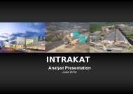 Construction & Infrastructure Projects - Intrakat