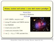 Axions, saxions and axinos: a new dark matter ... - Scalars 2011