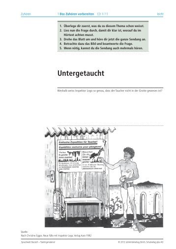 Untergetaucht - Sprachwelt Deutsch