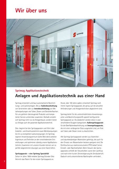 APPLIKATIONSTECHNIK - Sprimag