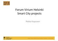 Forum Virium Helsinki Smart City projects