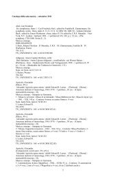 Catalogo della sala musica â settembre 2011 Abel, Carl Friedrich ...