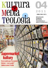 Pobierz numer w PDF - Kultura - Media - Teologia