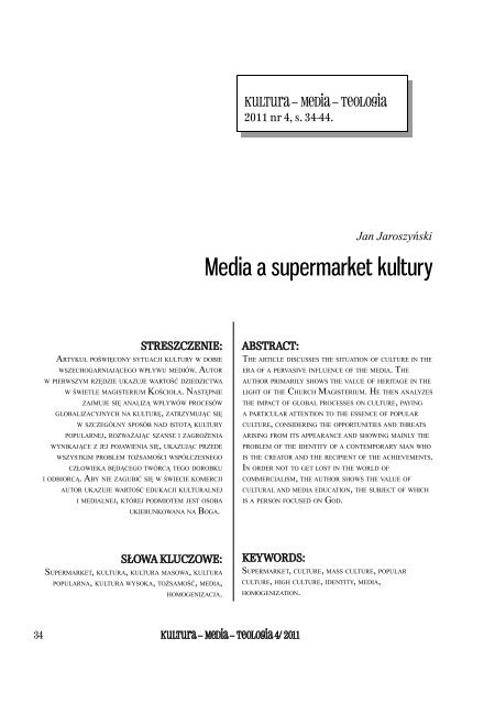 Pobierz PDF - Kultura - Media - Teologia