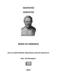 ISOCRATES ÎÎ£ÎÎÎ¡ÎÎ¤ÎÎ£ MOWA DO DEMONIKA - Kultura Antyczna