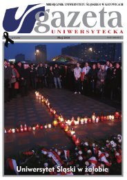 Cześć Ich Pamięci. - Gazeta Uniwersytecka - Uniwersytet Śląski