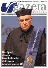 honoris causa - Gazeta Uniwersytecka - Uniwersytet Śląski