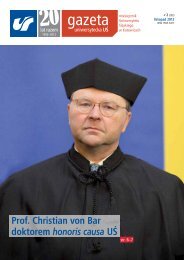 Prof. Christian von Bar doktorem honoris causa UŚ - Uniwersytet ...