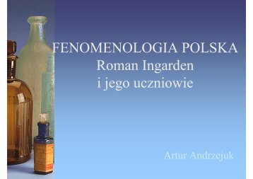 Uczniowie Ingardena - katedra.uksw.edu.pl