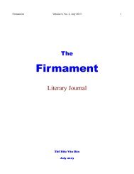 Firmament - Le Cercle LittÃ©raire - Tháº¿ Há»¯u VÄn ÄÃ n - The Literary ...