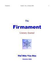 Firmament - Le Cercle LittÃ©raire - Tháº¿ Há»¯u VÄn ÄÃ n - The Literary ...