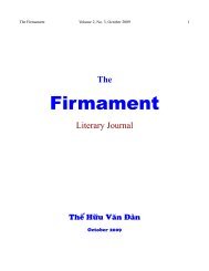 Firmament - Le Cercle LittÃ©raire - Tháº¿ Há»¯u VÄn ÄÃ n - The Literary ...