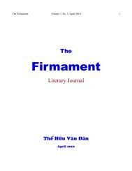 Firmament - Le Cercle LittÃ©raire - Tháº¿ Há»¯u VÄn ÄÃ n - The Literary ...