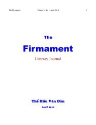 Firmament - Le Cercle LittÃ©raire - Tháº¿ Há»¯u VÄƒn Ä Ã n -
