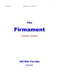 Firmament - Le Cercle LittÃ©raire - Tháº¿ Há»¯u VÄƒn Ä Ã n 