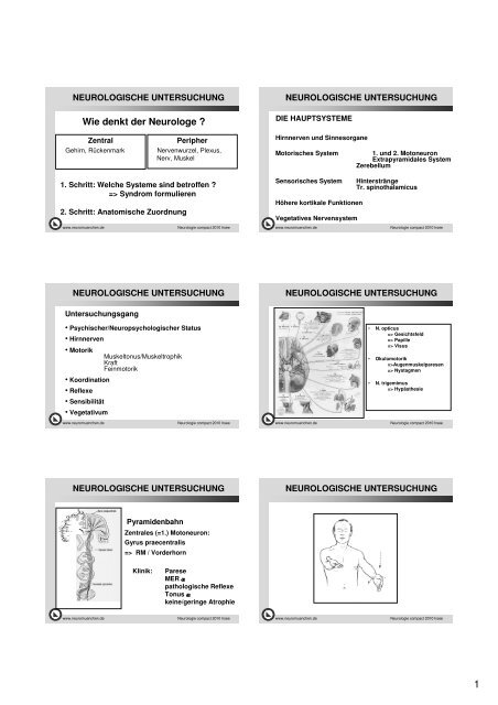 Neurologische Untersuchung - Bildungswerk Irsee