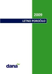 Letno poroÄilo 2009 - Dana