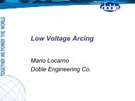 Shorted turns, low voltage side arcing