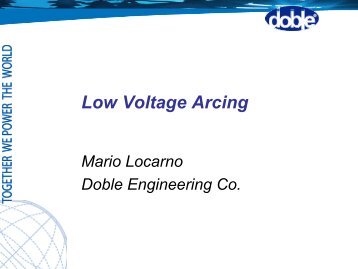Shorted turns, low voltage side arcing
