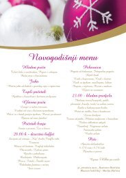 Novogodišnji menu - Bluesun Hotels and Resorts