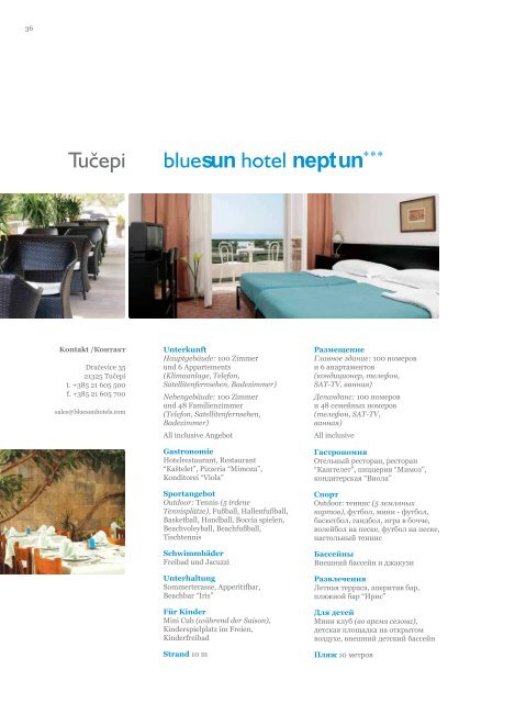 www.bluesunhotels.com BOL • BRELA ... - Bluesun Hotel Kaj