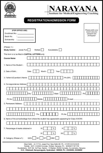 medical registration forms