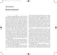 Richard Schechner - Divadlo.cz