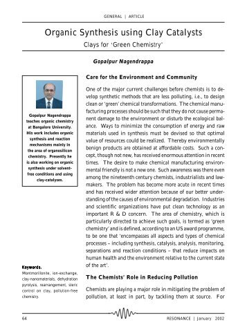 Organic Synthesis using Clay Catalysts.pdf