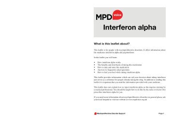 Interferon alpha - MPD Voice