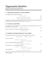 Trigonometric Identities