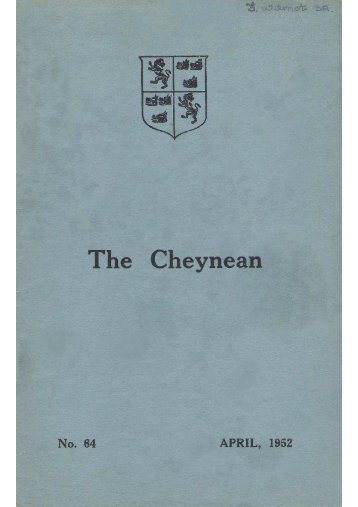 Apr 1952 Cheynean corrected - Sloane Grammar School Hortensia ...