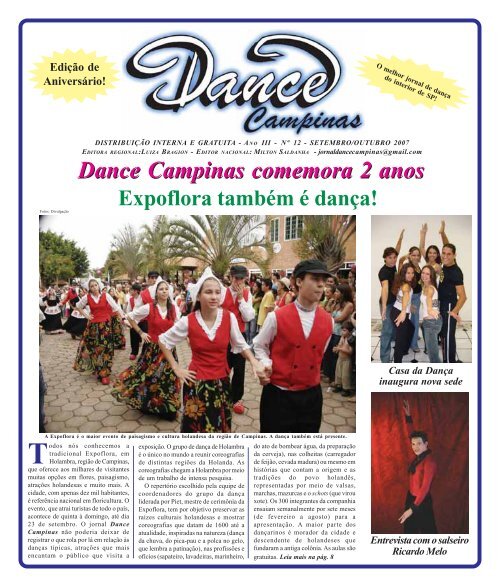 Dance Campinas comemora 2 anos - Agenda da DanÃ§a de SalÃ£o ...