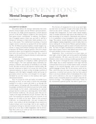 Mental Imagery the Language of Spirit - dr. jerry epstein