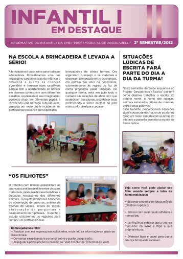 Infantil I - 2 semestre - des...