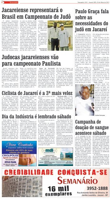 Edição 1031, de 24 de Maio de 2013 - Semanário de Jacareí