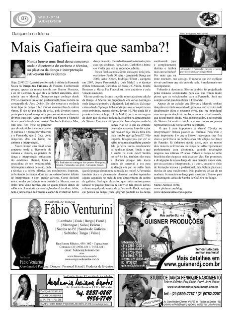 Ed. 034 - Agenda da DanÃ§a de SalÃ£o Brasileira