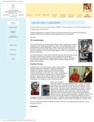 Fairlawn Rehabilitation Hospital - Press Releases - Saebo