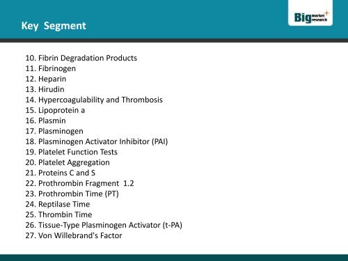 Hemostasis Testing Market 2015: Strategic Assessments of Leading Suppliers