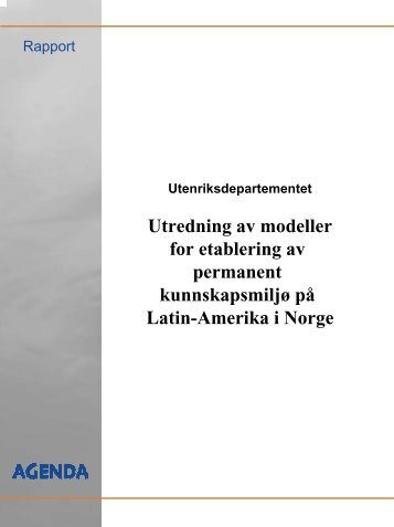 Utredning av modeller for etablering av permanent ... - NorLARNet