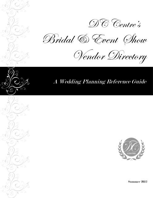 Bridal & Event Show Vendor Directory - DC Centre