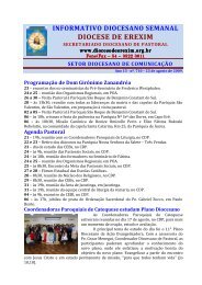 informativo diocesano semanal diocese de erexim